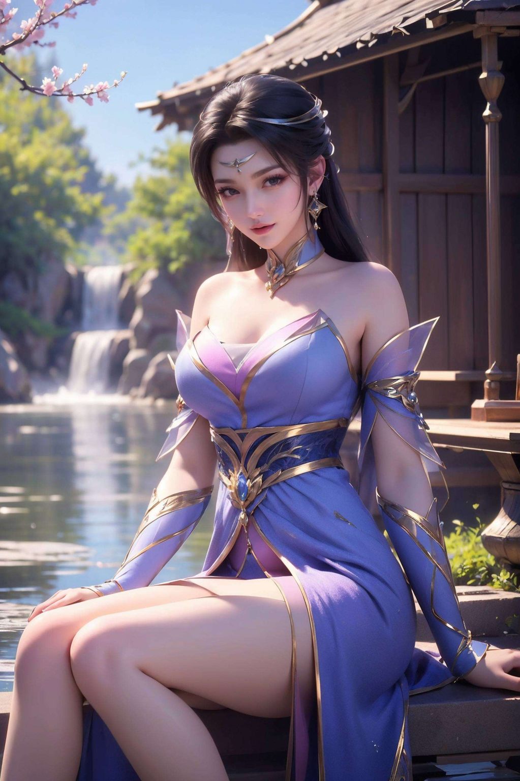 超好看二次元壁纸：仙武传楚灵玉动态漫画壁纸平板1920×1080高清AI素材集