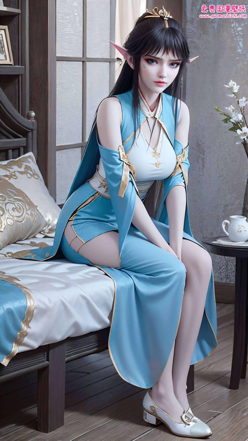 紫色精细角色平板桌面图片：探究凤清儿壁纸在哪一集