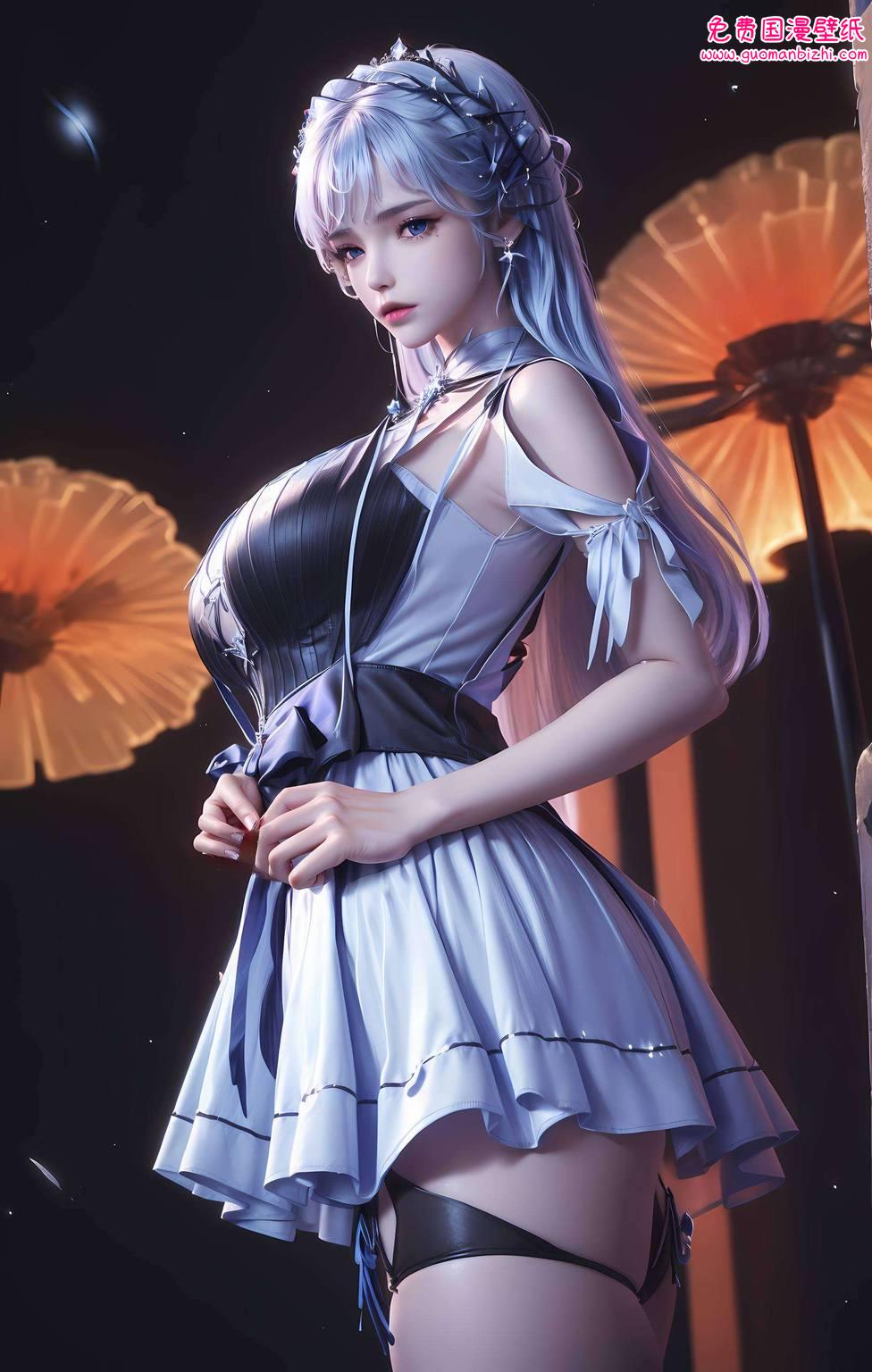 AI壁纸素材：神印王座动漫圣采儿，完美像素Win10壁纸，INS风精选