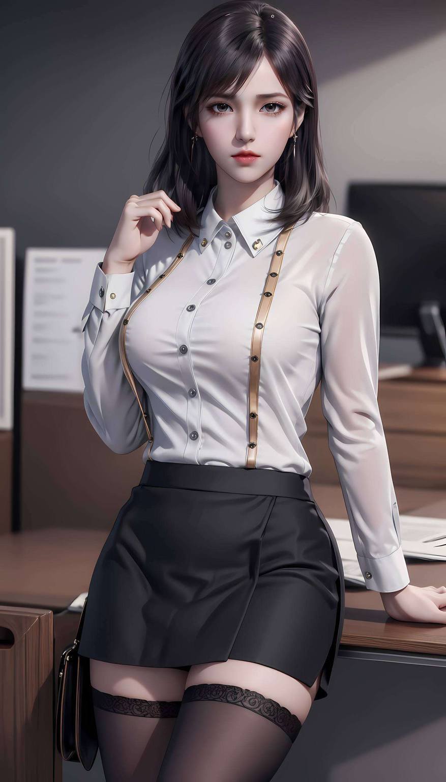 徐欣礼服壁纸高清无水印——AI范例护眼壁纸，安卓背景图片精选集