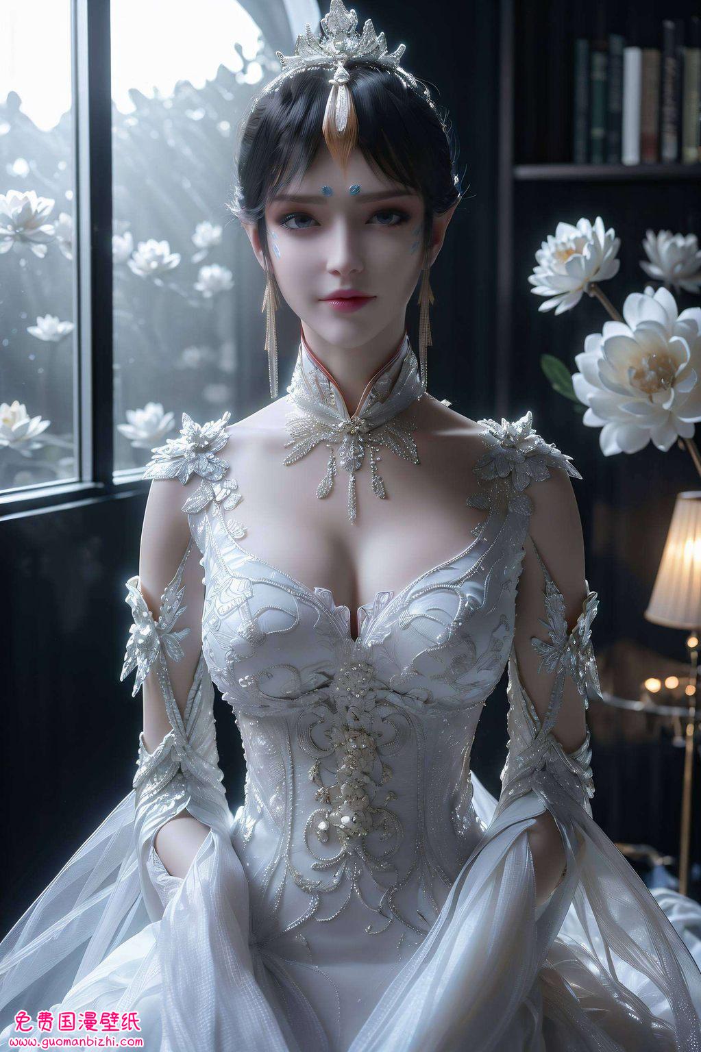 ai图例AIGC精细角色pc桌面主题——新版凤清儿壁纸集