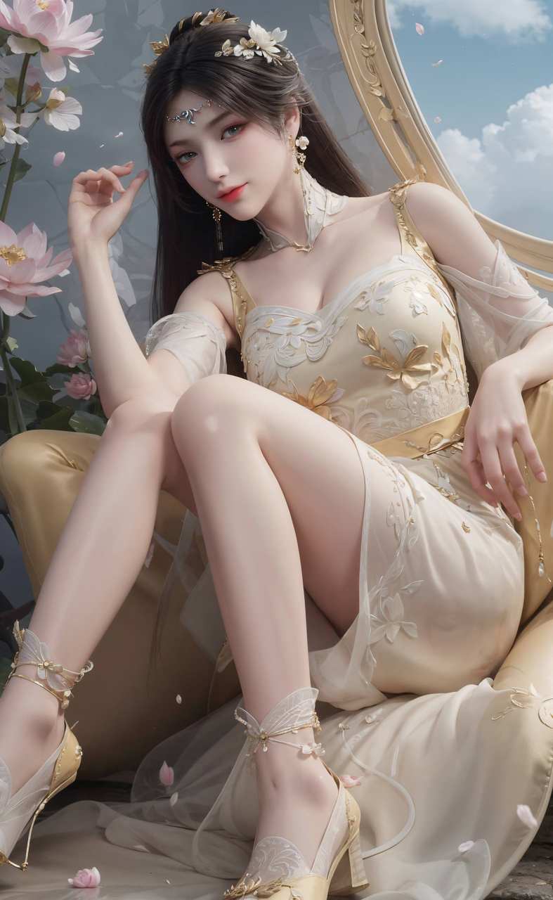 ai绘画素材:金瓶儿绘画素材分享