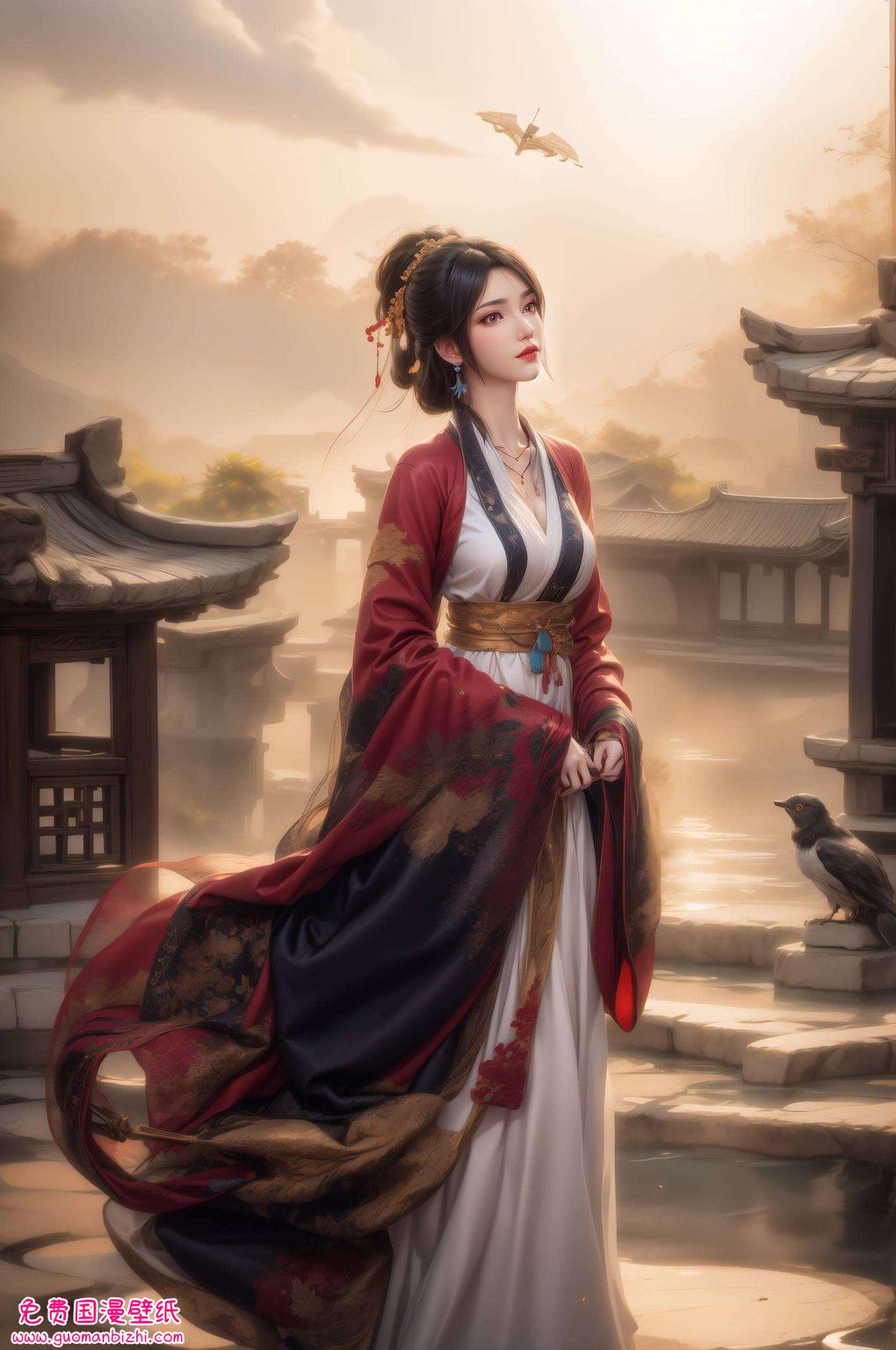 元尊夭夭美图集：AI生成二次元壁纸，电脑必备可爱风壁纸盛宴。