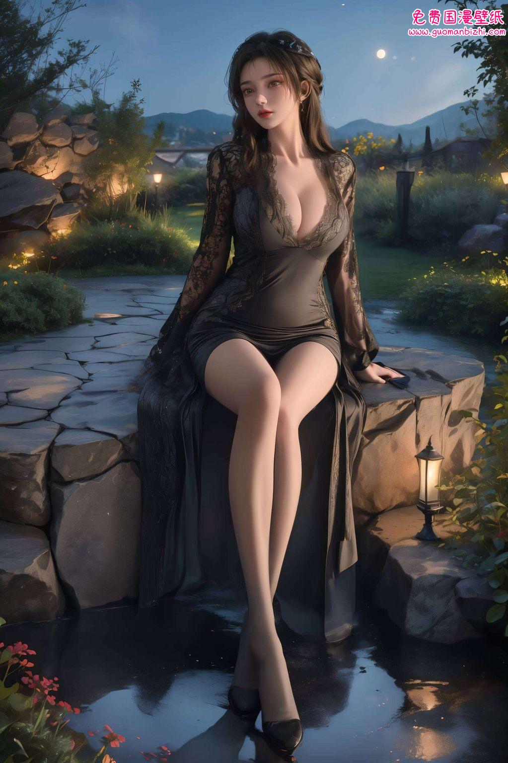 李慕婉战损风格，AI素材免费壁纸秀，iPad Ins风精选集