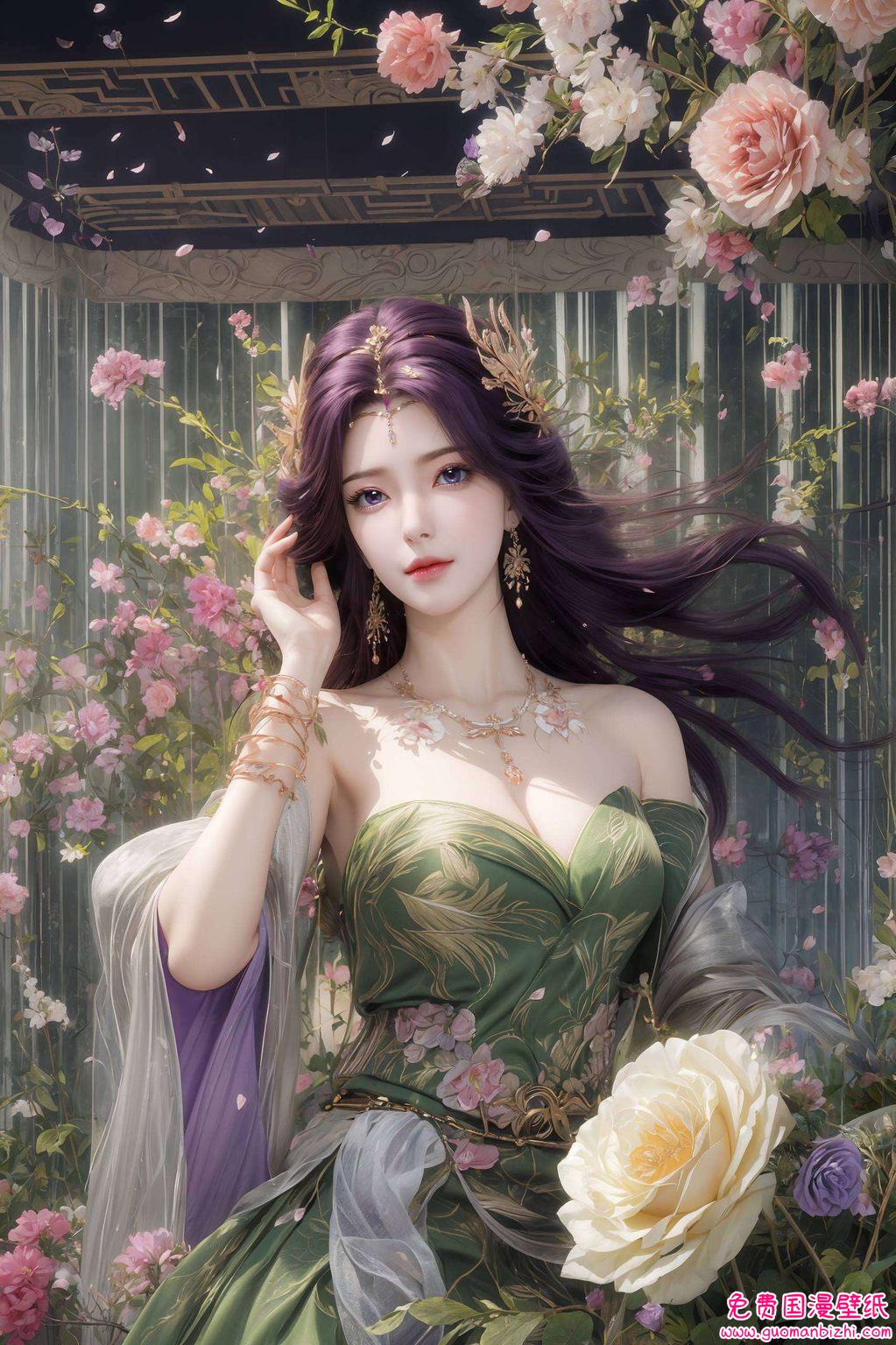 完美世界天命永绝云曦：AI图片模型二次元壁纸，PC炫彩壁纸集锦