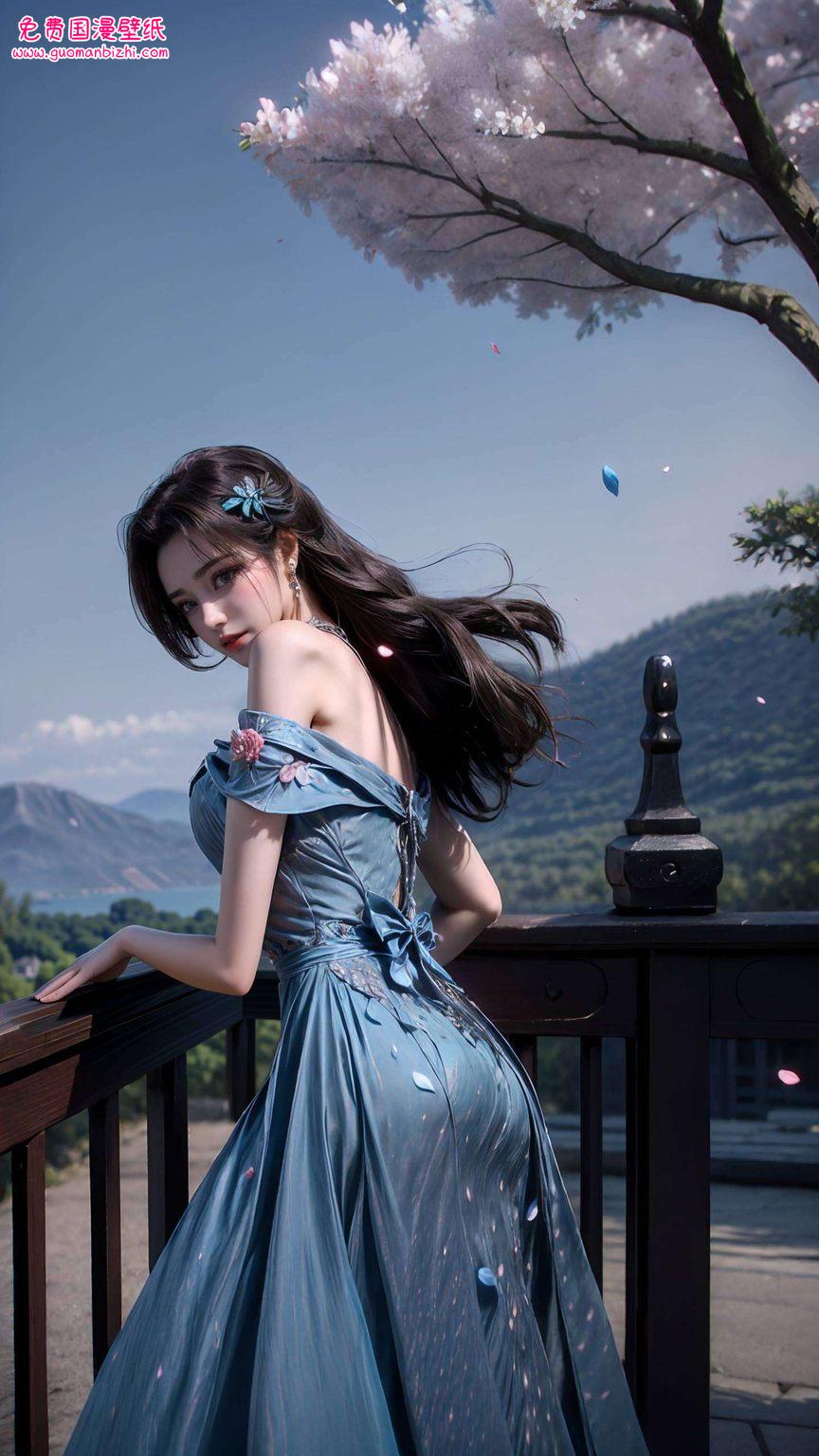 云韵嫁衣横屏壁纸图片大全——AI图例免费壁纸秀，平板桌面必备