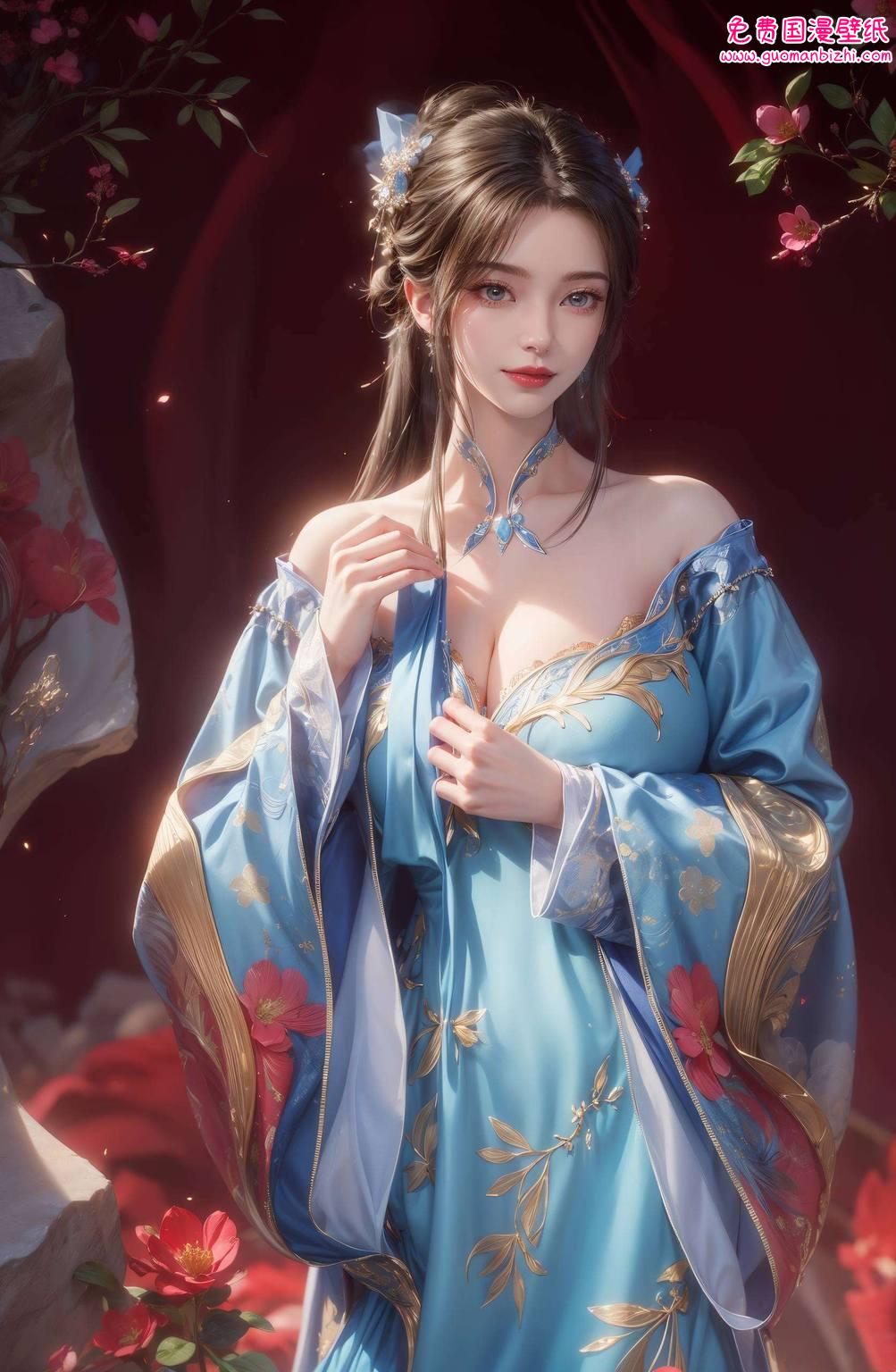 马良和李慕婉：清新动漫壁纸，电脑桌面装饰图集