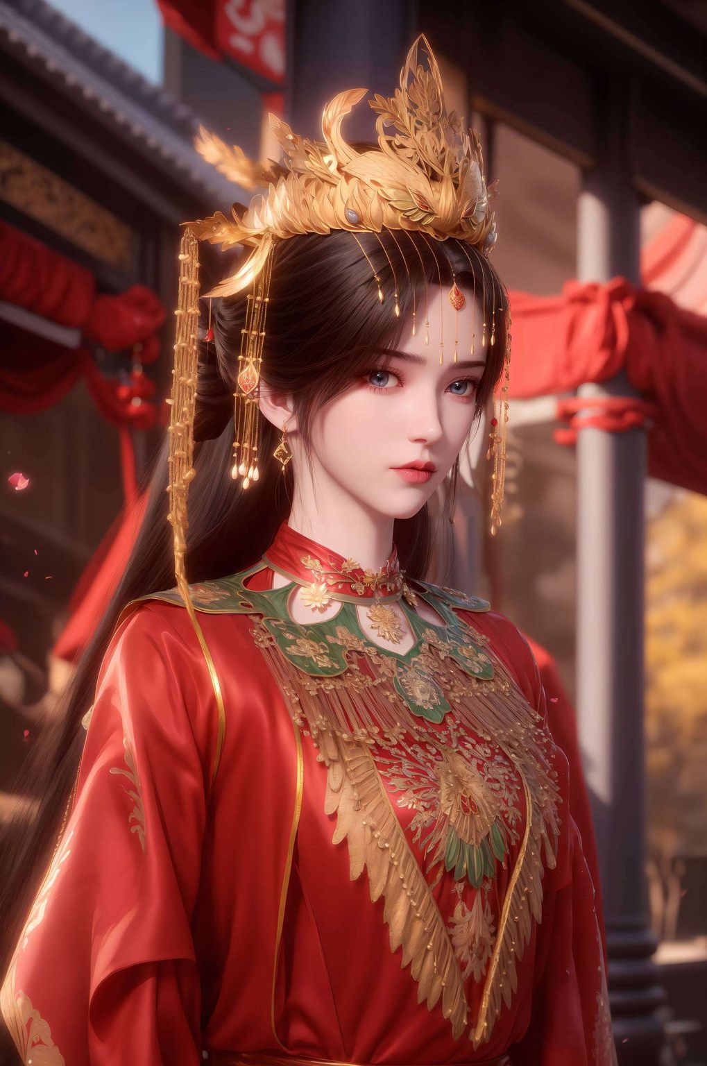 李慕婉照片ai壁纸素材，极简风格平板桌面主题，静谧之韵