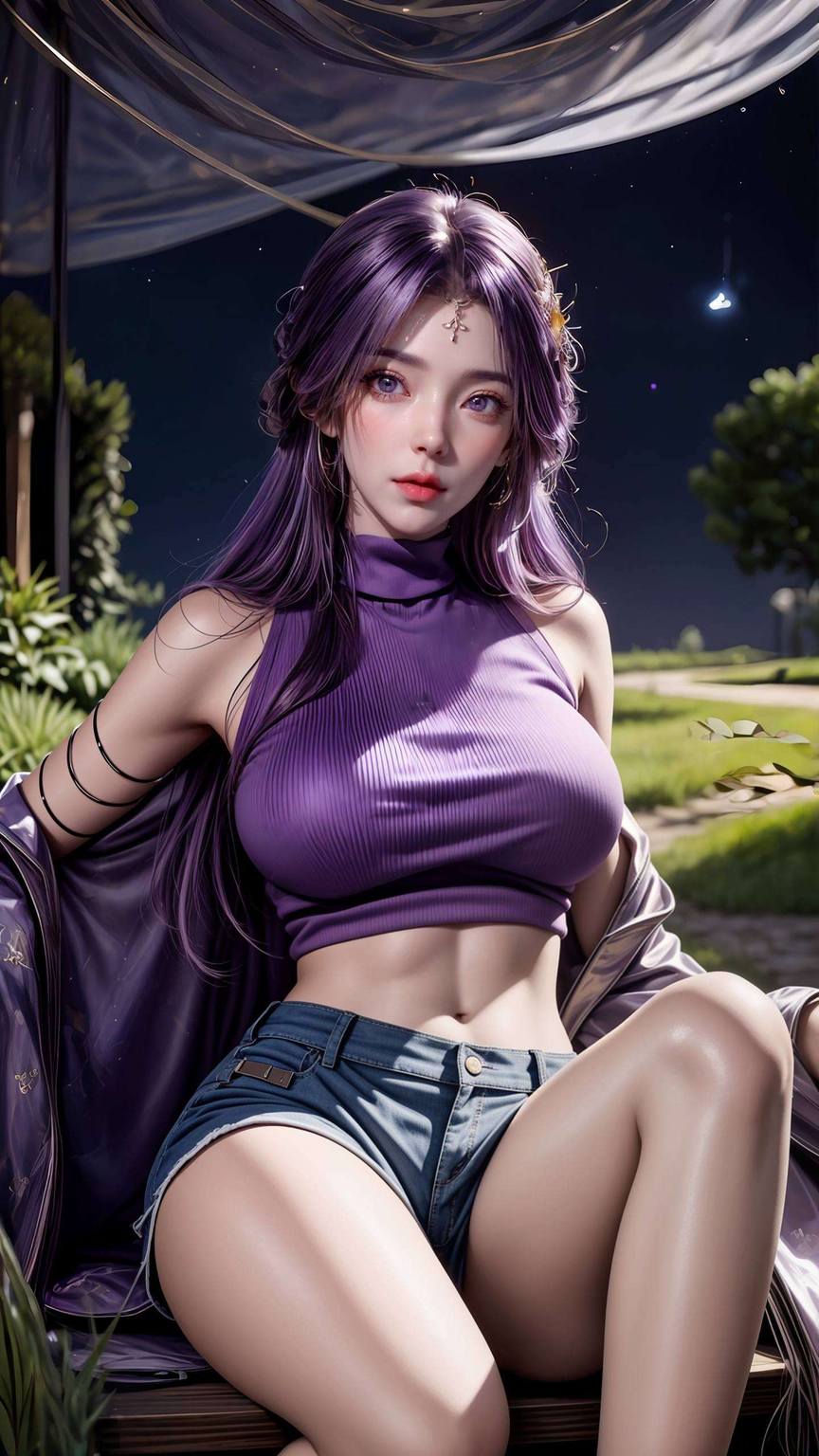 云曦泳装壁纸高清——AI生成粉色系免费手机壁纸分享