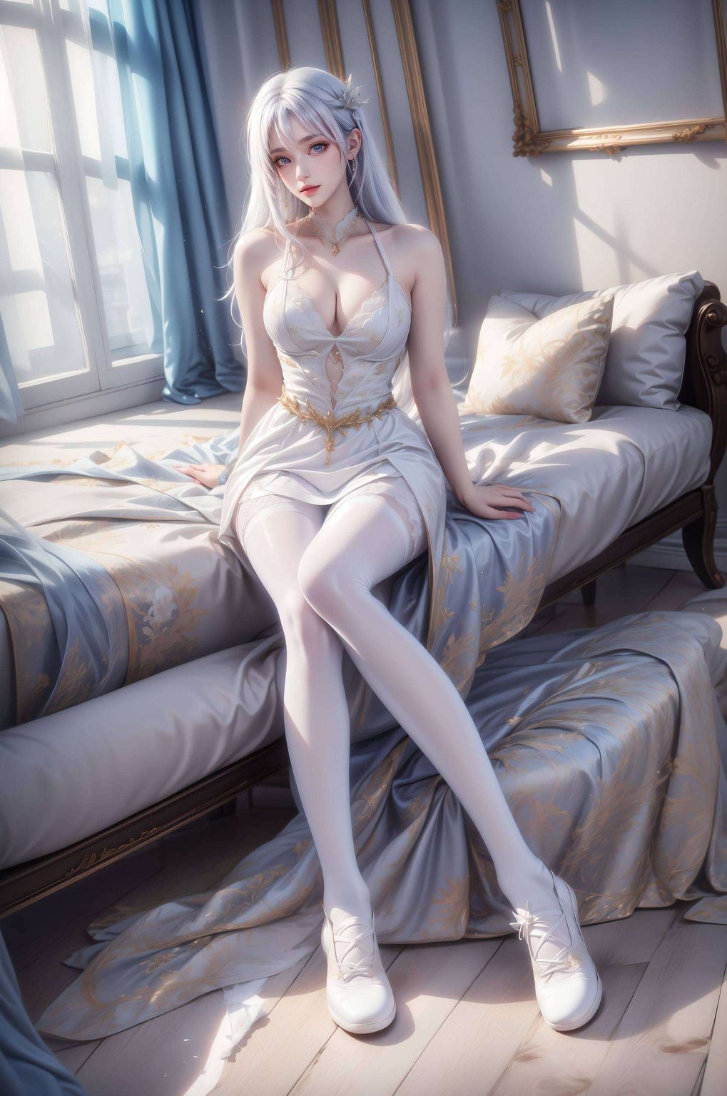 圣采儿泪洒时刻：AI生成高清唯美壁纸，iPhone专享，免费下载。