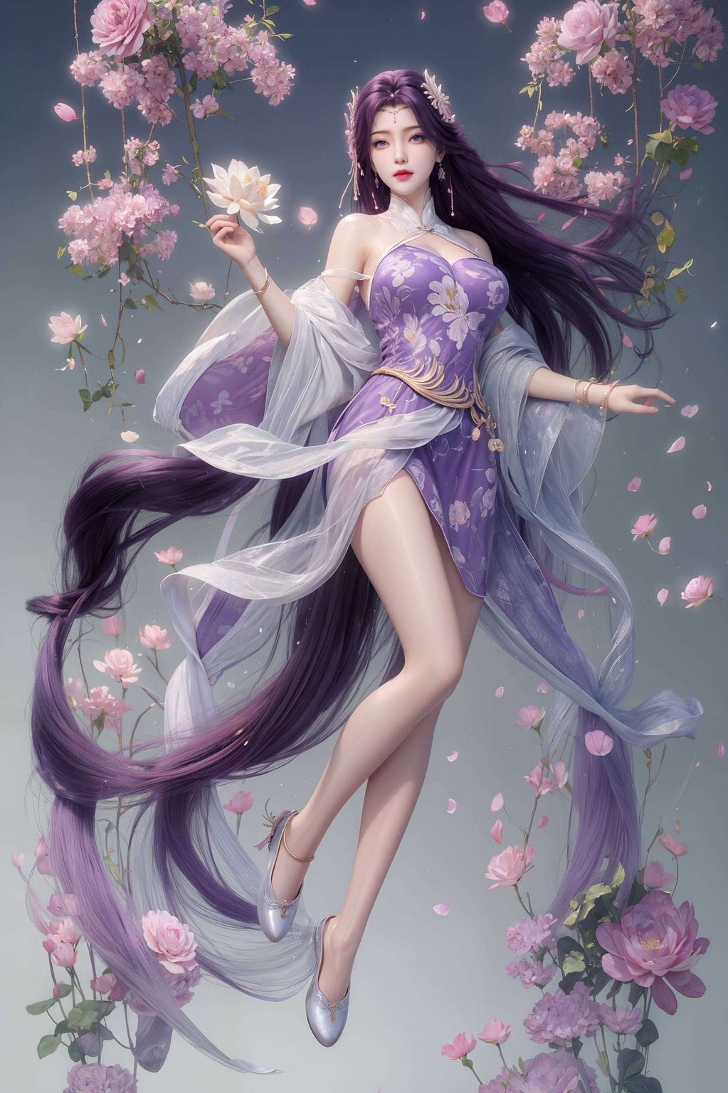 云曦石昊CP壁纸图文：AI动漫人物精细角色，手机动画壁纸精选集