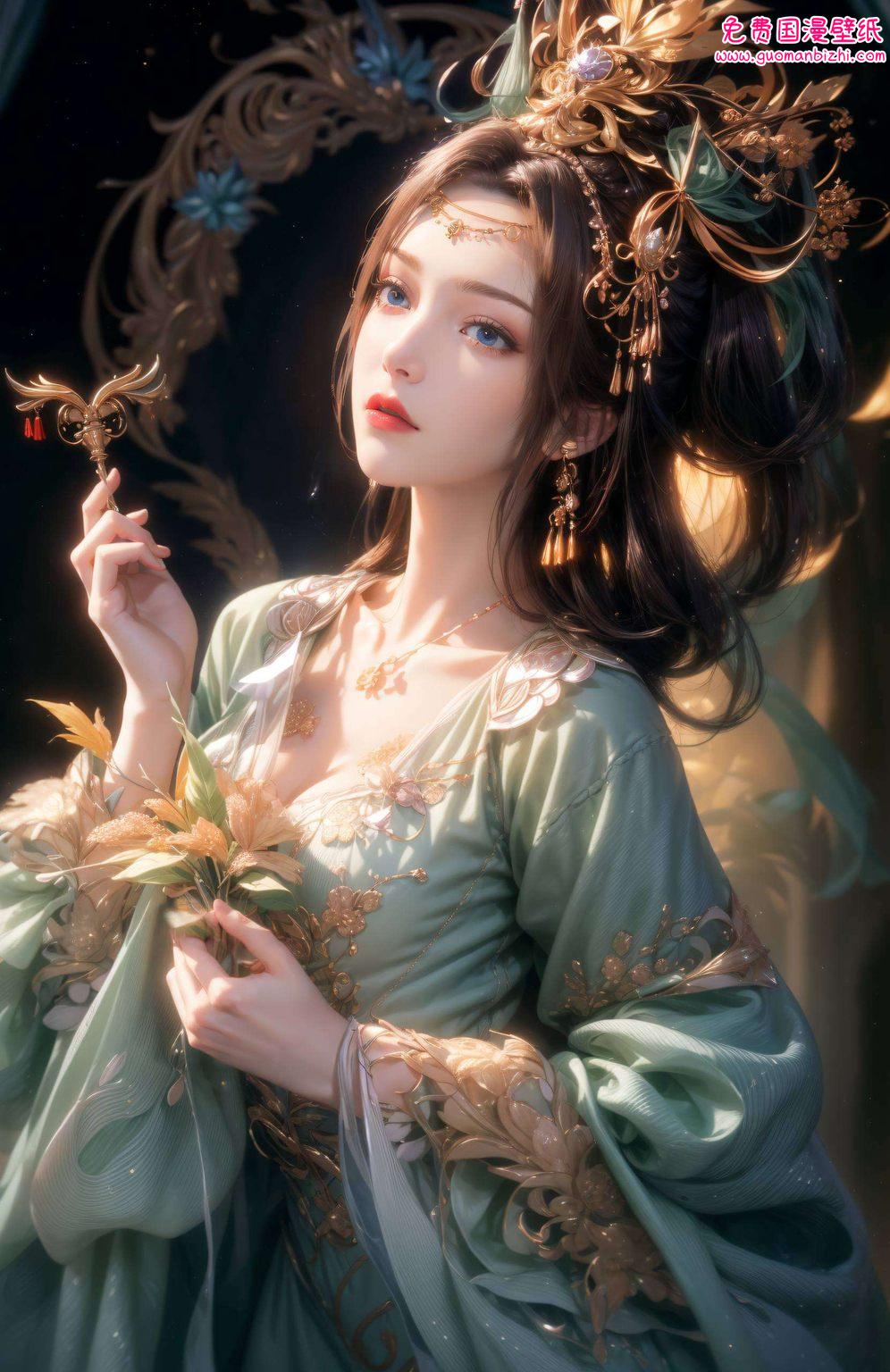 云韵精美头像壁纸动漫版—AI生成护眼iPhone 1920×1080高清壁纸集