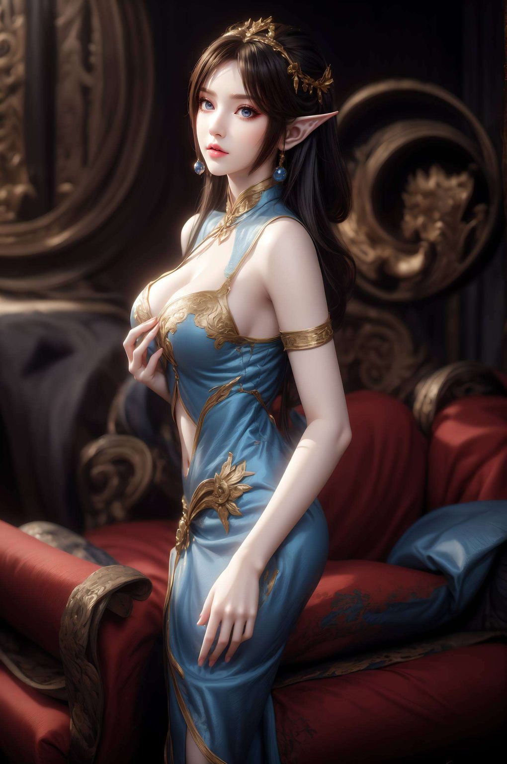 凤清儿望月：AICG免费壁纸秀，平板壁纸精选集