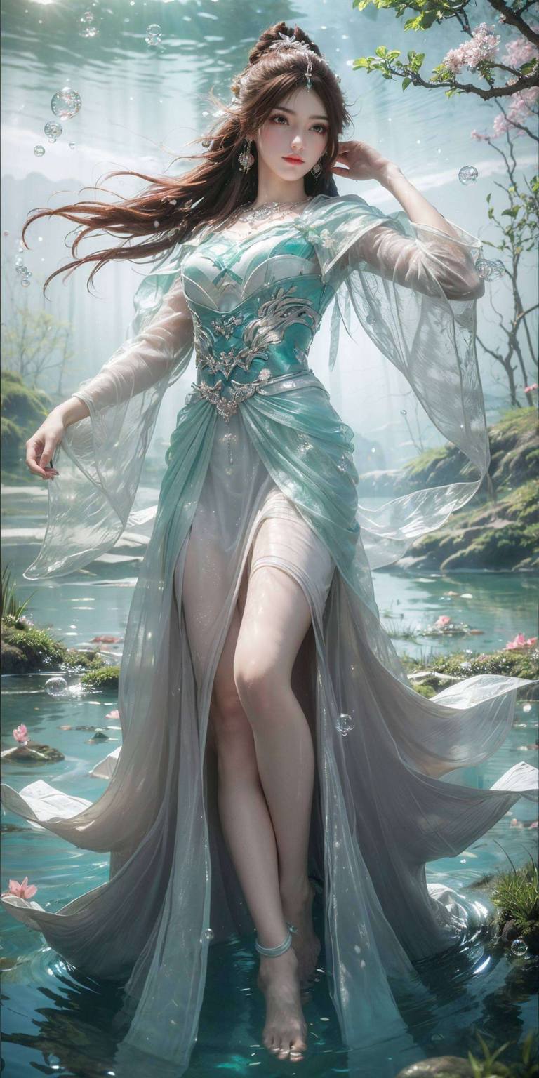 冰叶倾仙AI绘画壁纸：免费下载安卓宽屏，打造个性化壁纸盛宴