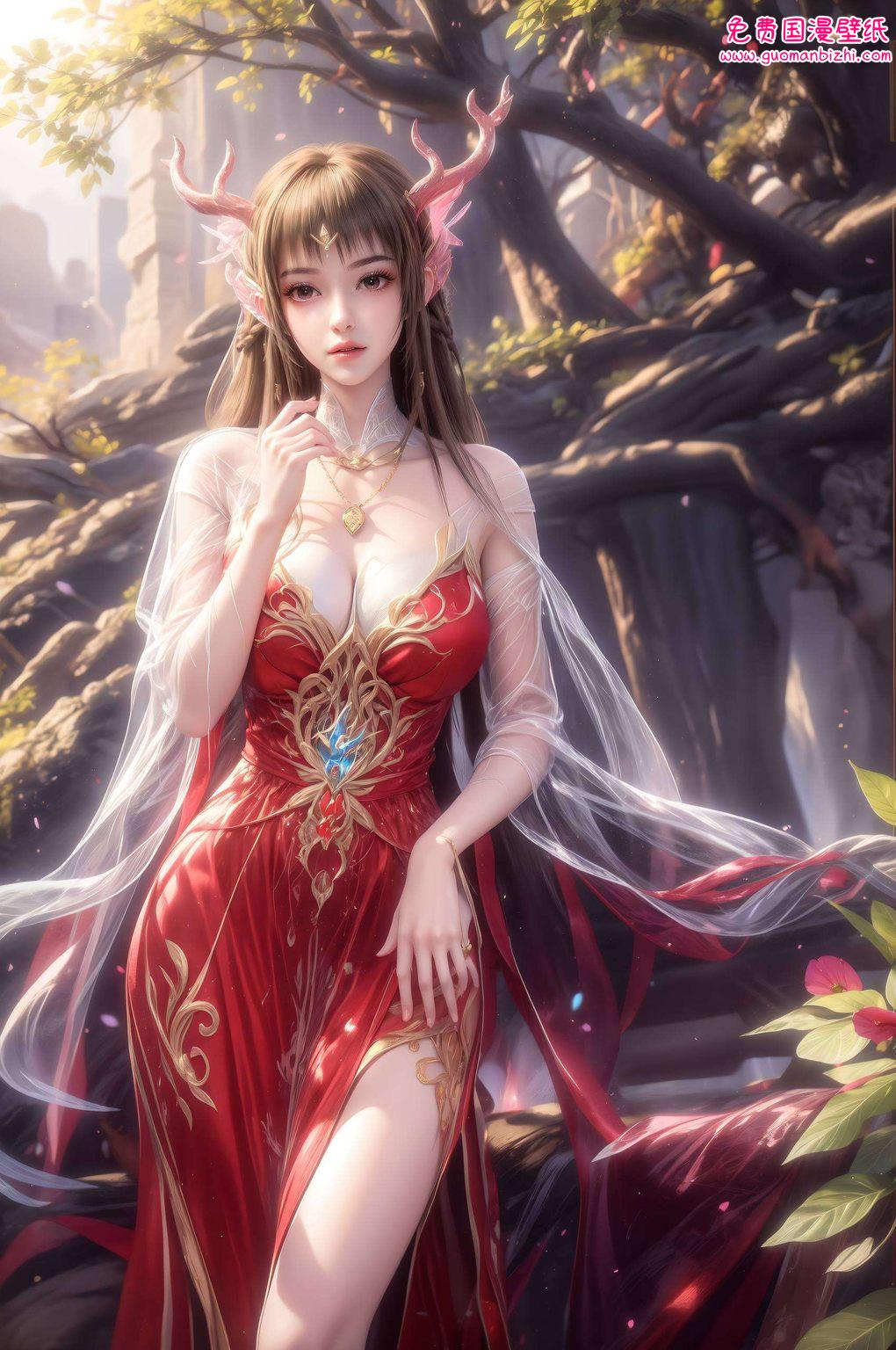 AI动漫人物壁纸：八云紫落樱动态，精细角色呈现，苹果粉色浪漫