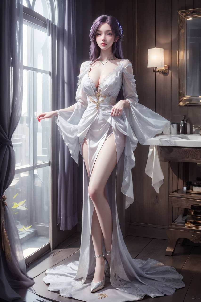 ai绘画素材:完美世界云曦，壁纸控必备：云曦