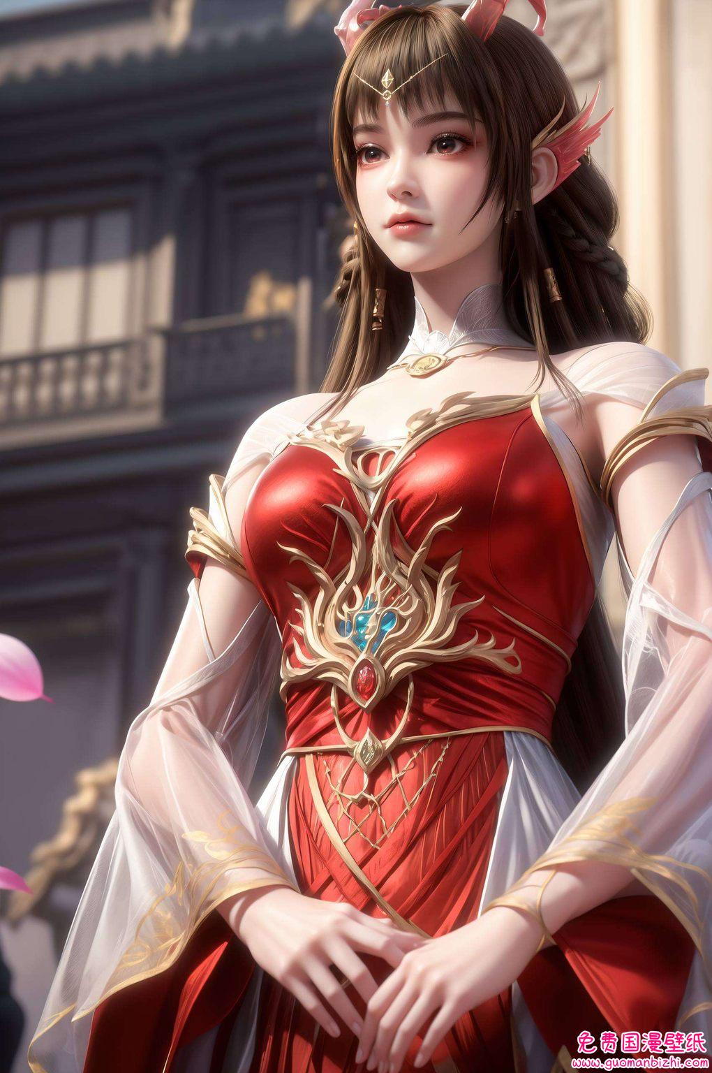 国漫女神云落：AI角色二次元壁纸，手机粉色定制珍藏