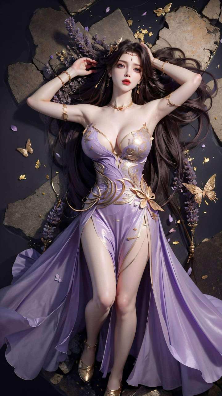 云曦拿耳坠：二次元艺术壁纸精选