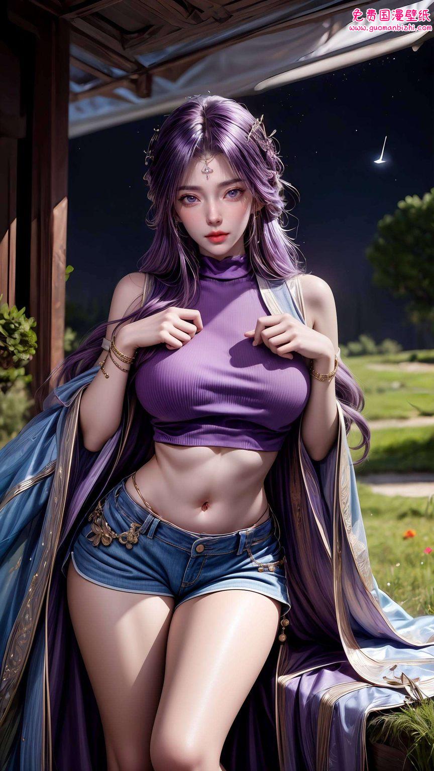 云曦高清壁纸白丝：AI生成图片，精细角色描绘，手机动画壁纸集