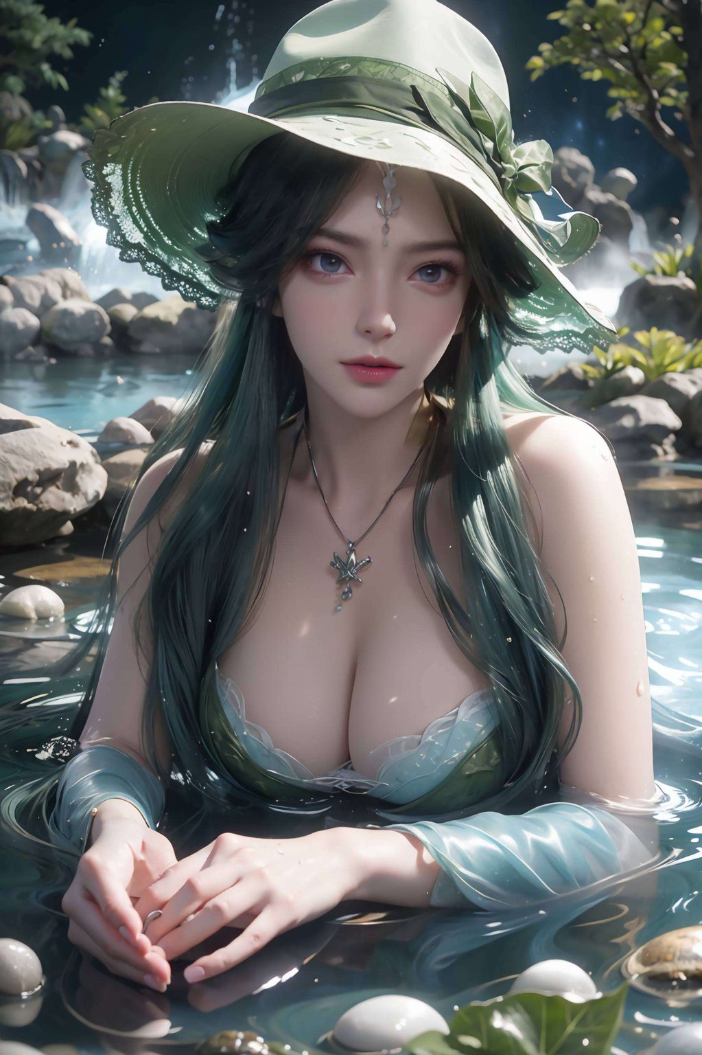 AI生成二次元壁纸集——周紫虹iPad唯美手机壁纸精选