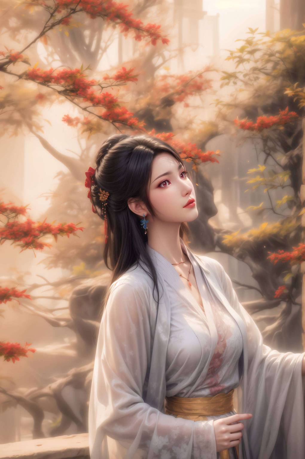 元尊周元夭夭壁纸集：AICG精细角色安卓背景图片精选