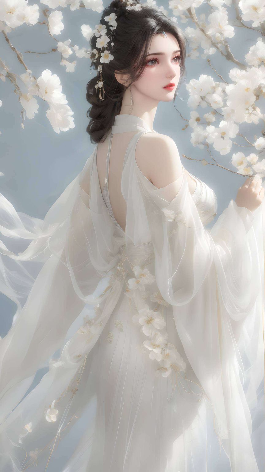 AI范例壁纸:李婉慕眼神壁纸,护眼Win10壁纸,古香古色之美 AI范例壁纸:李婉慕眼神壁纸,护眼Win10壁纸,古香古色之美