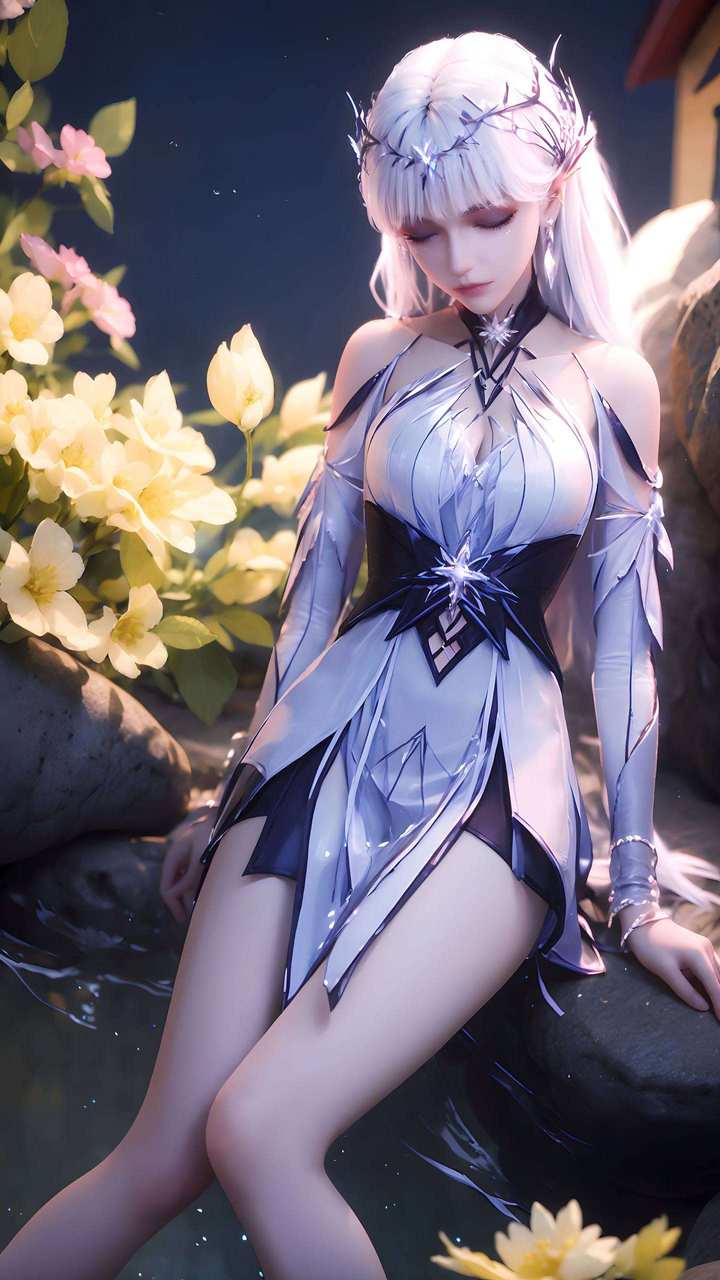 圣采儿闭眼图片高清二次元古风壁纸 圣采儿闭眼图片高清二次元古风壁纸