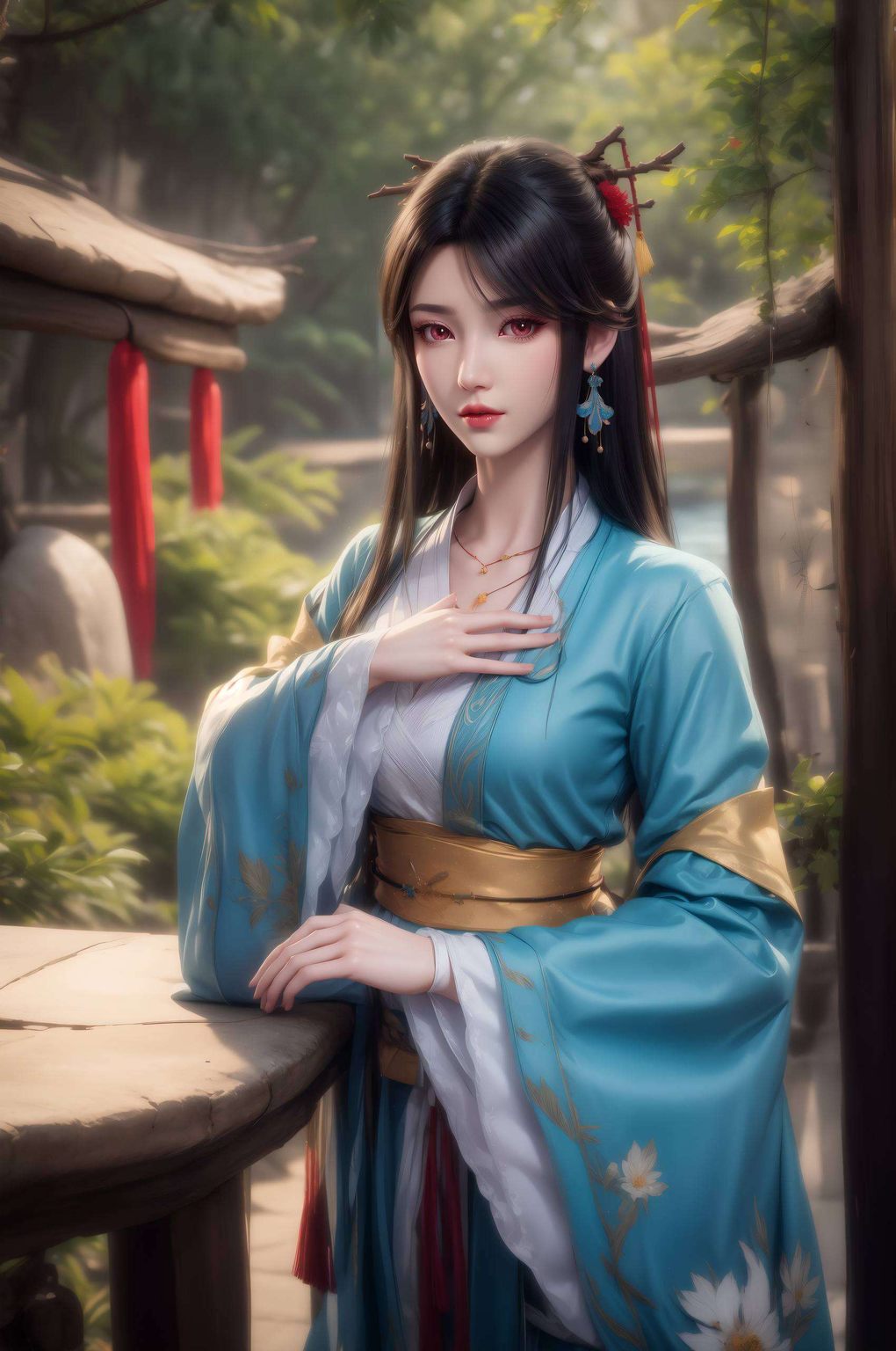 元尊手游夭夭角色风采：AI范例壁纸，免费分享，苹果桌面必备