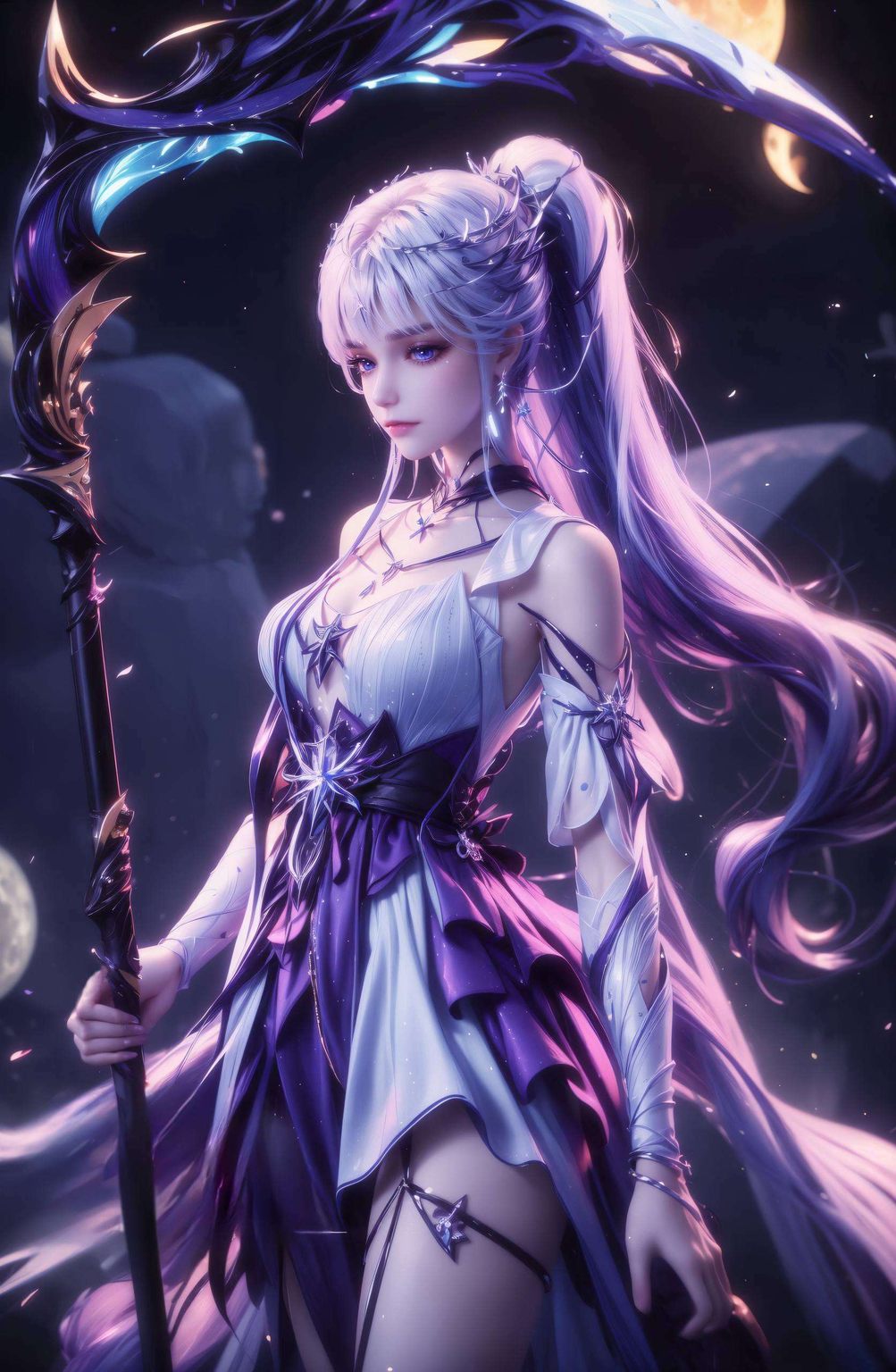 圣采儿AI壁纸集—护眼横竖屏，ipad桌面背景精选