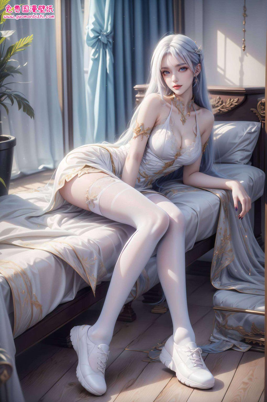 圣采儿高清壁纸泳装：AI范例壁纸，护眼PC 1920×1080壁纸精选