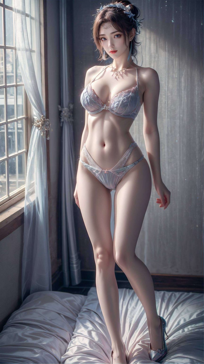 云韵萧炎山洞之吻，AI动漫壁纸，打造PC桌面视觉新体验。