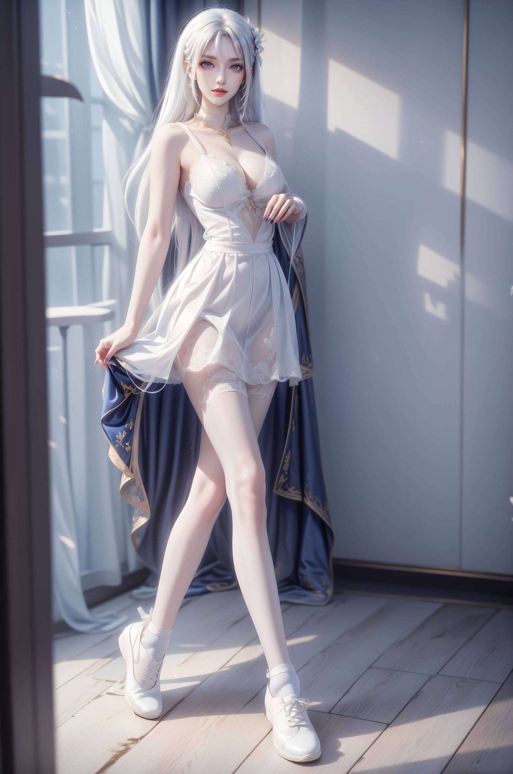 AI生成圣采儿清凉壁纸，免费壁纸包，平板炫彩壁纸集锦