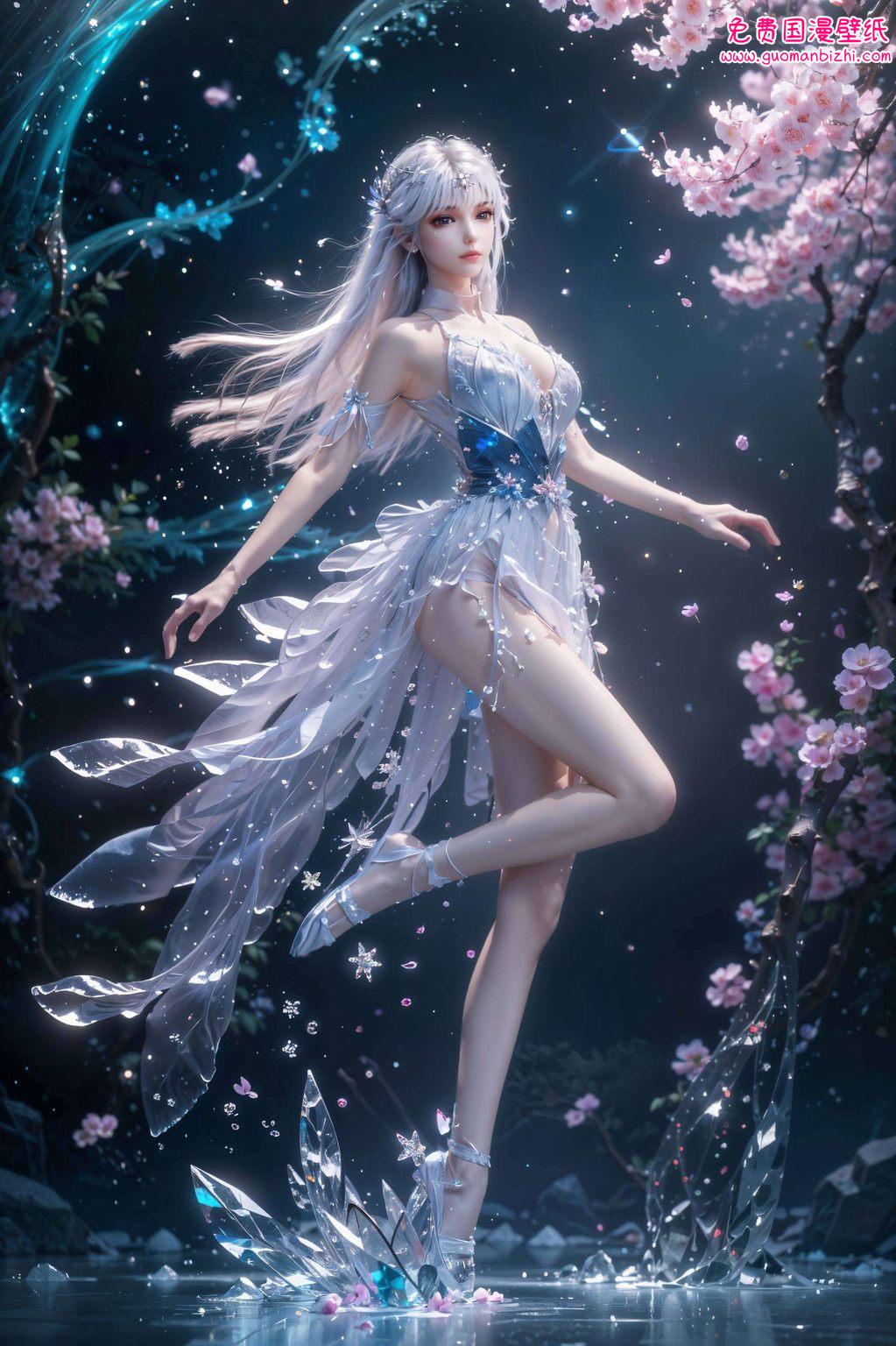 AI创造神印王座圣采儿护眼壁纸，PC桌面横屏图片珍藏