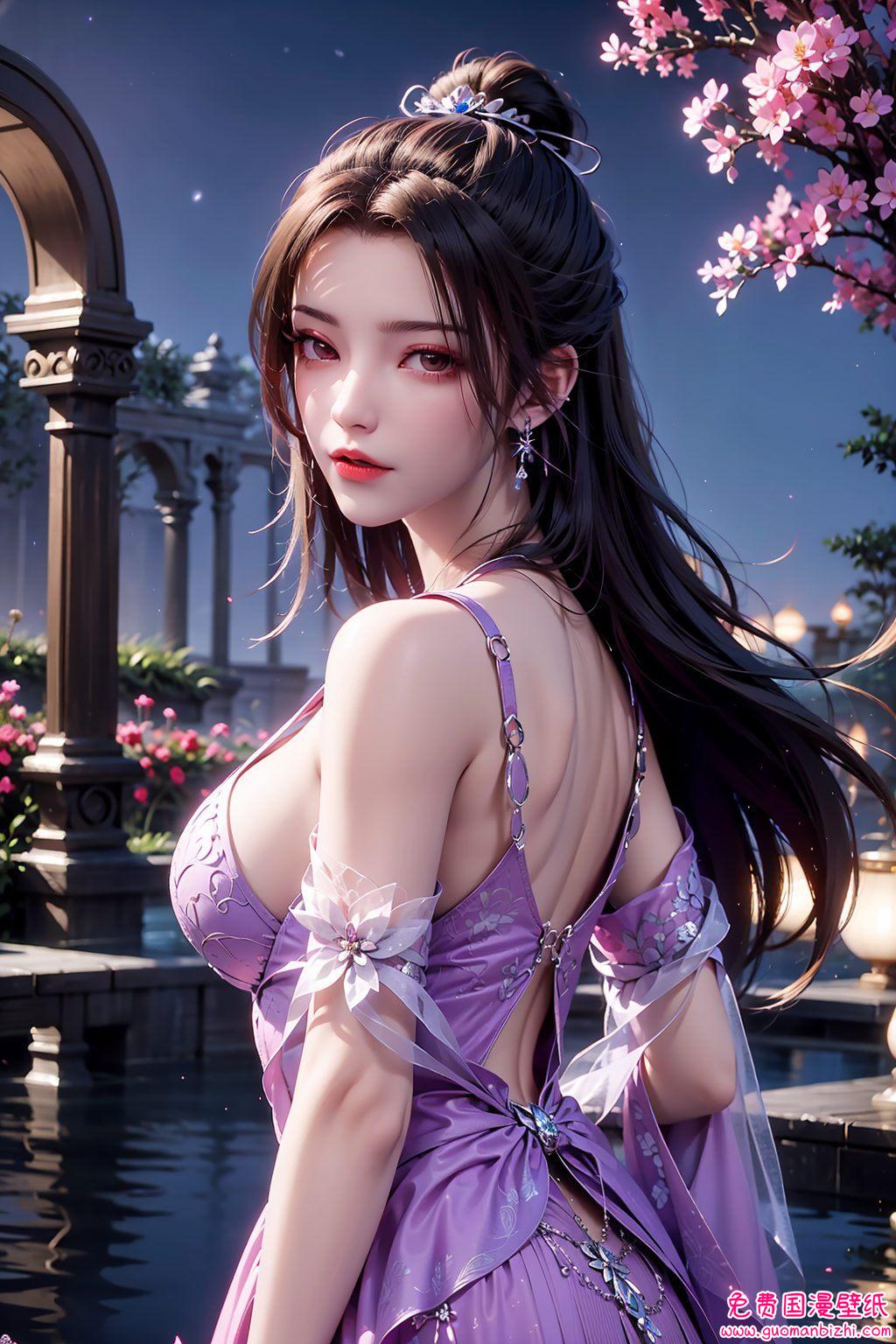 仙逆柳眉AI参考壁纸，精细角色手机墙纸，全身全屏高清呈现