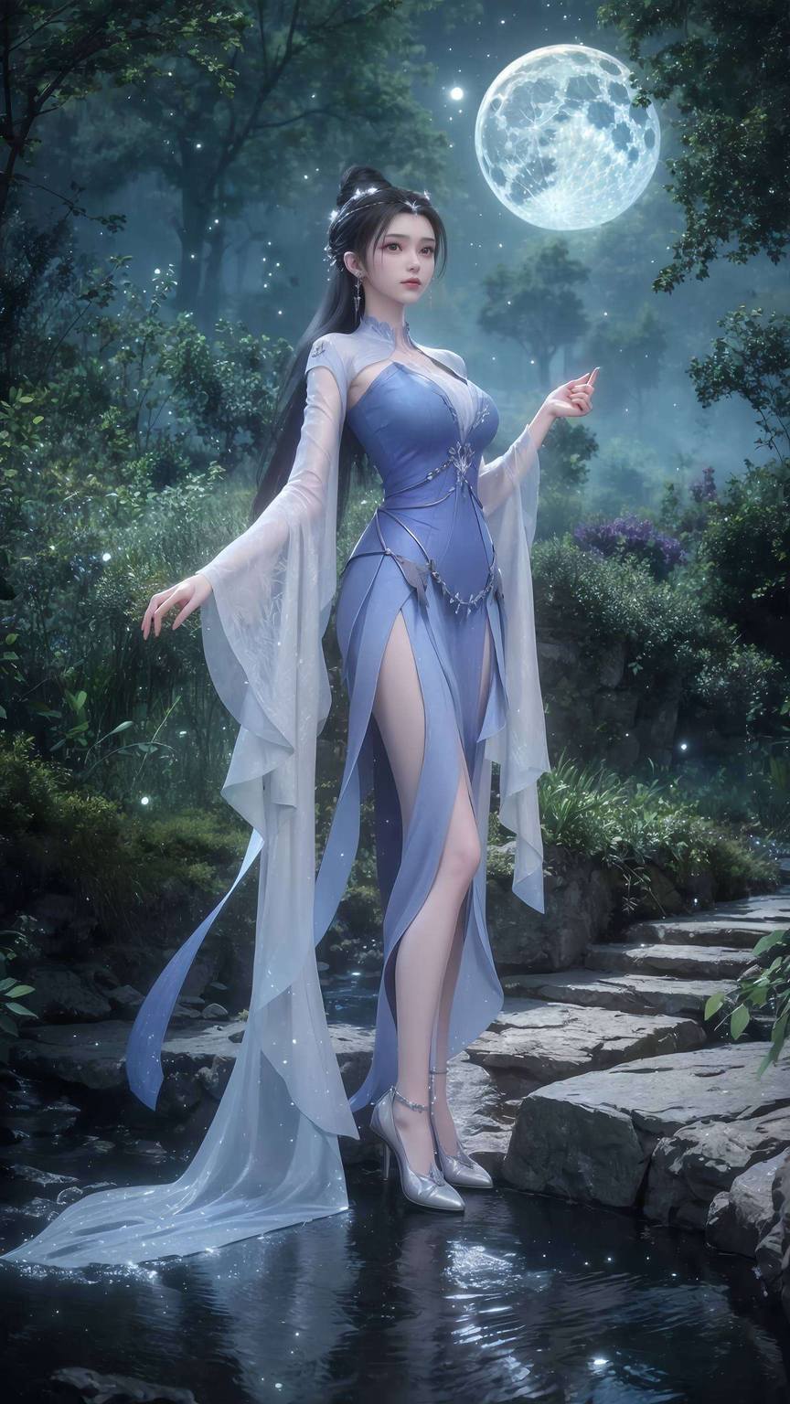 王林李慕婉同框壁纸：AI素材，简洁护眼，iPhone专属霸气风