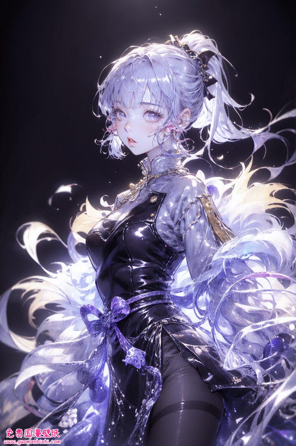 神里凌华AI图例二次元壁纸，苹果锁屏的艺术风采