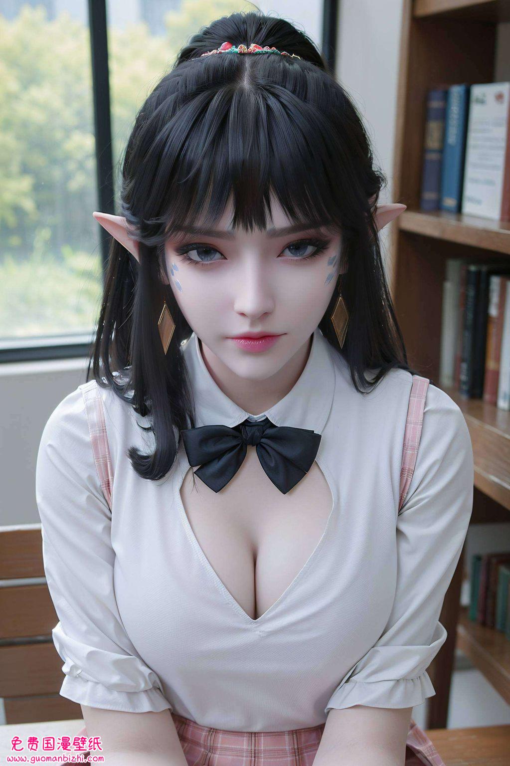 凤清儿AI动漫人物AIGC护眼壁纸，手机背景图片高清精选集