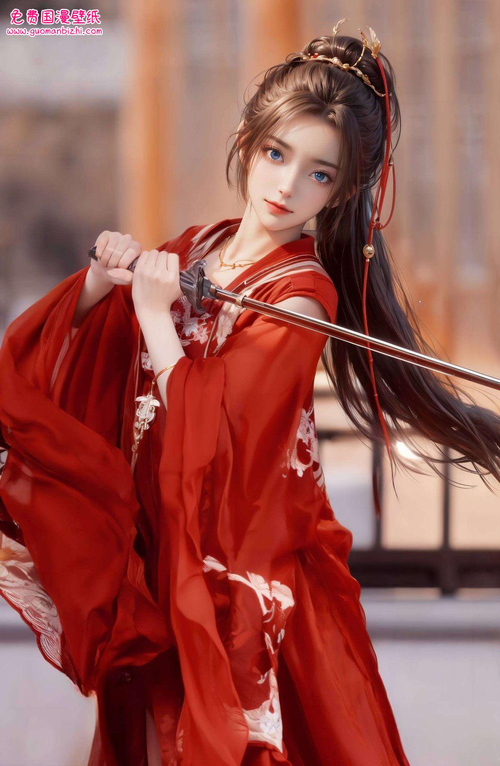 AIGC壁纸:周小环4K超清,精细角色,Win10专属古风漫画壁纸 AIGC壁纸:周小环4K超清,精细角色,Win10专属古风漫画壁纸