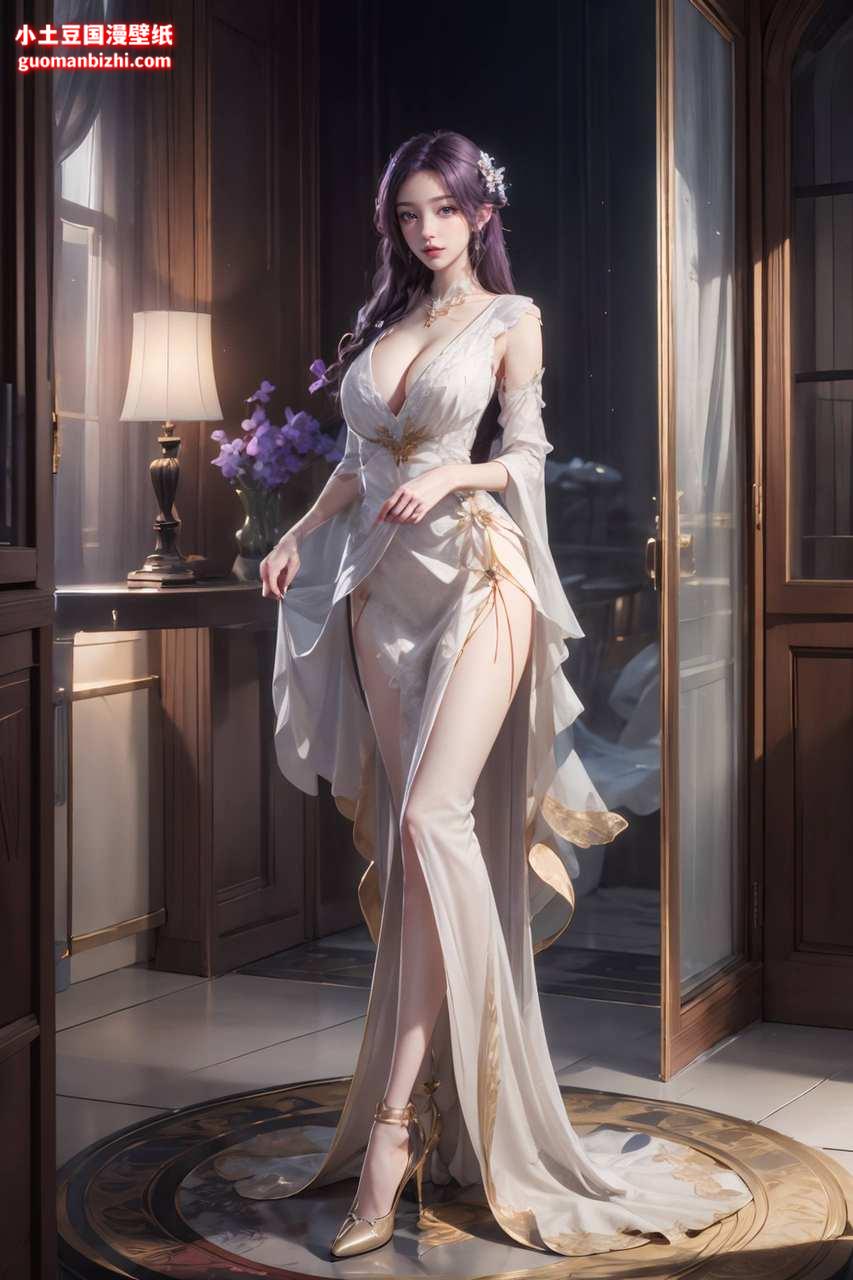 ai手机壁纸:完美世界云曦，壁纸风格：云曦