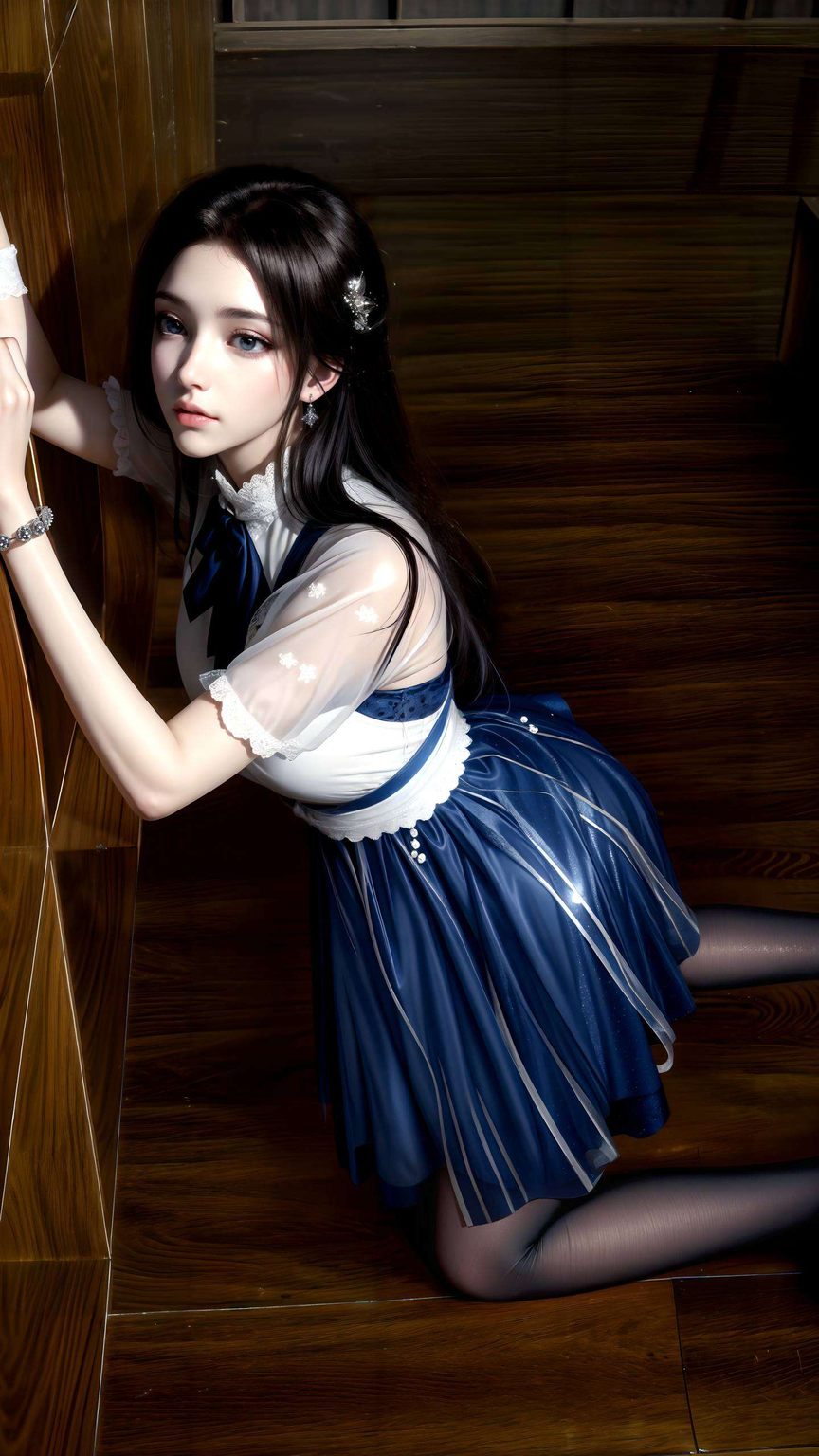 梦幻AI动漫：女生云韵精细角色iPad潮图壁纸集