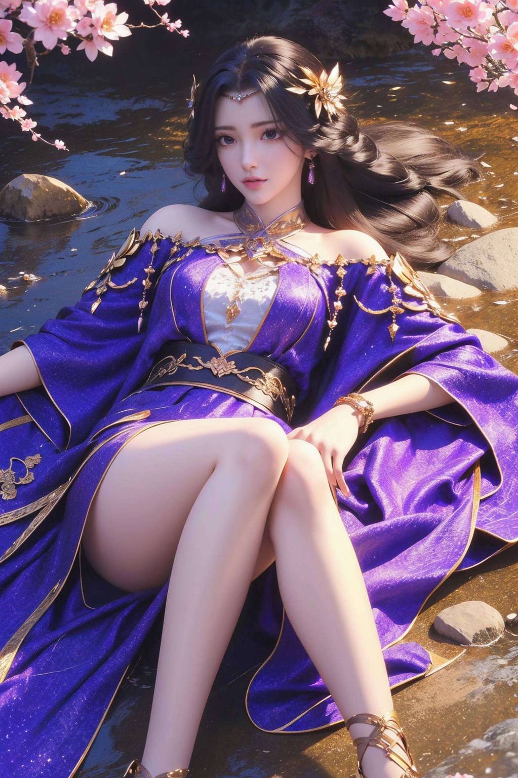 云曦泳装壁纸高清——AI生成粉色系免费手机壁纸分享