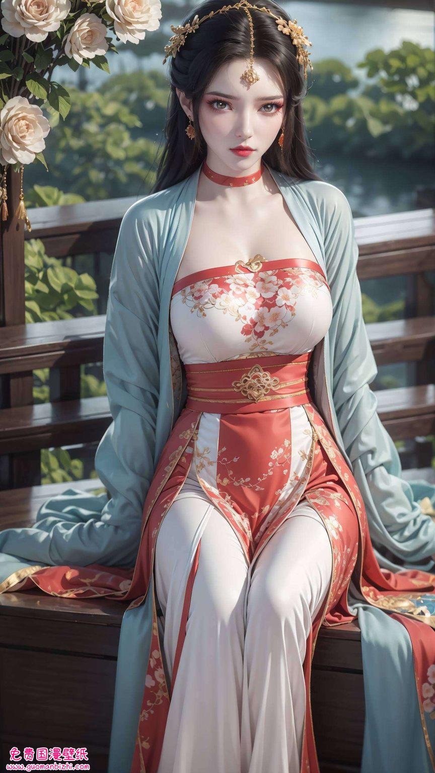 AIGC免费壁纸秀：AI素材无双壁纸仙逆墨云IPad桌面装饰图集