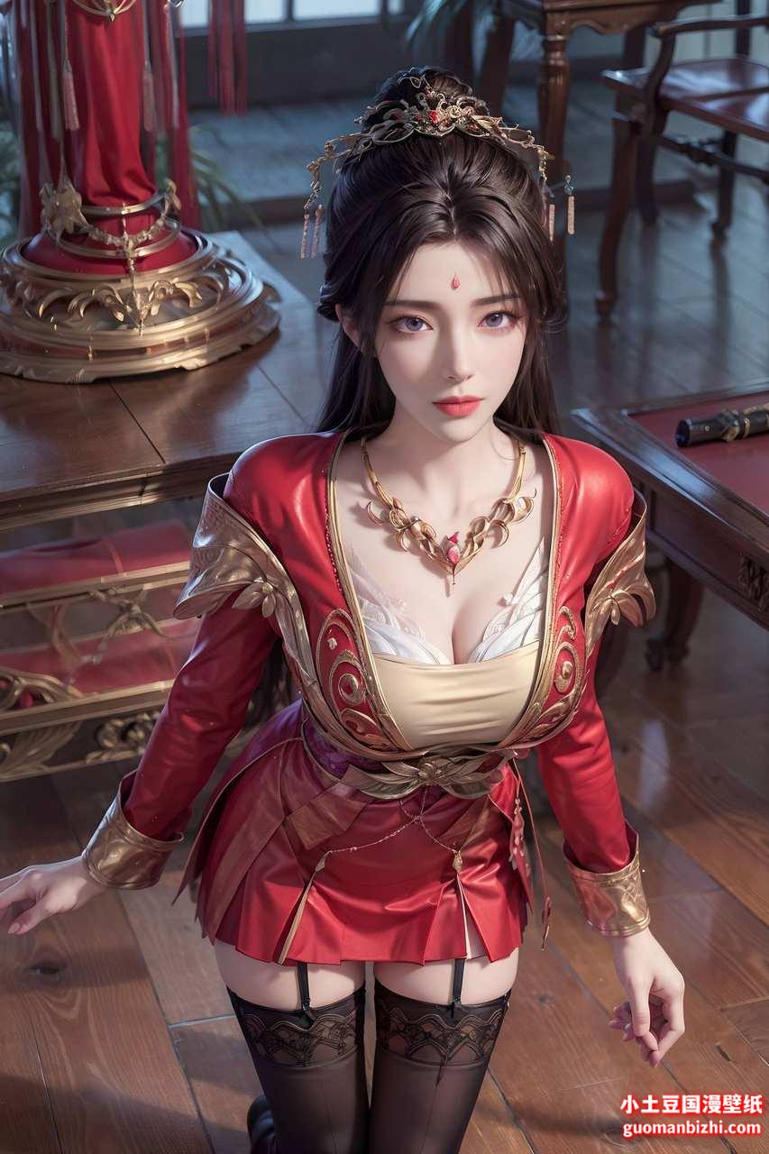 ai高清手机壁纸:完美世界 壁纸设计：月婵