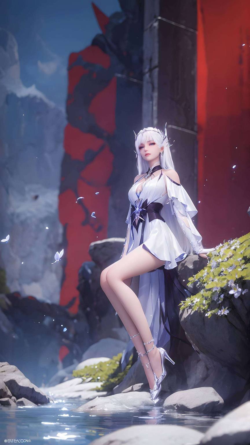 圣采儿高清壁纸集：AI生成图片，1920×1080平板免费下载无水印