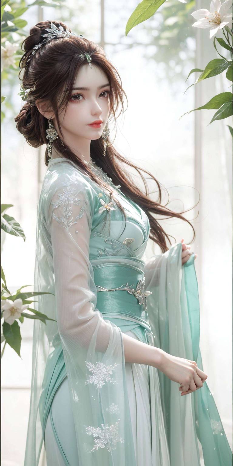 叶倾仙短裤装：AI素材护眼壁纸，PC炫彩壁纸集