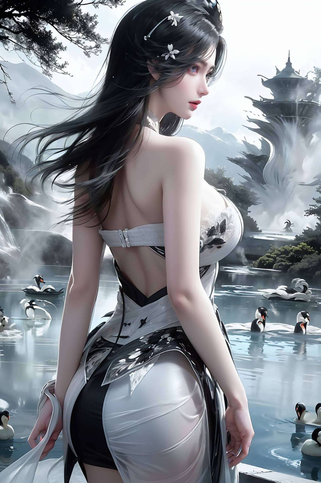 仙逆周紫虹4k壁纸下载：AI生成壁纸，精细角色展现，手机ins风必备