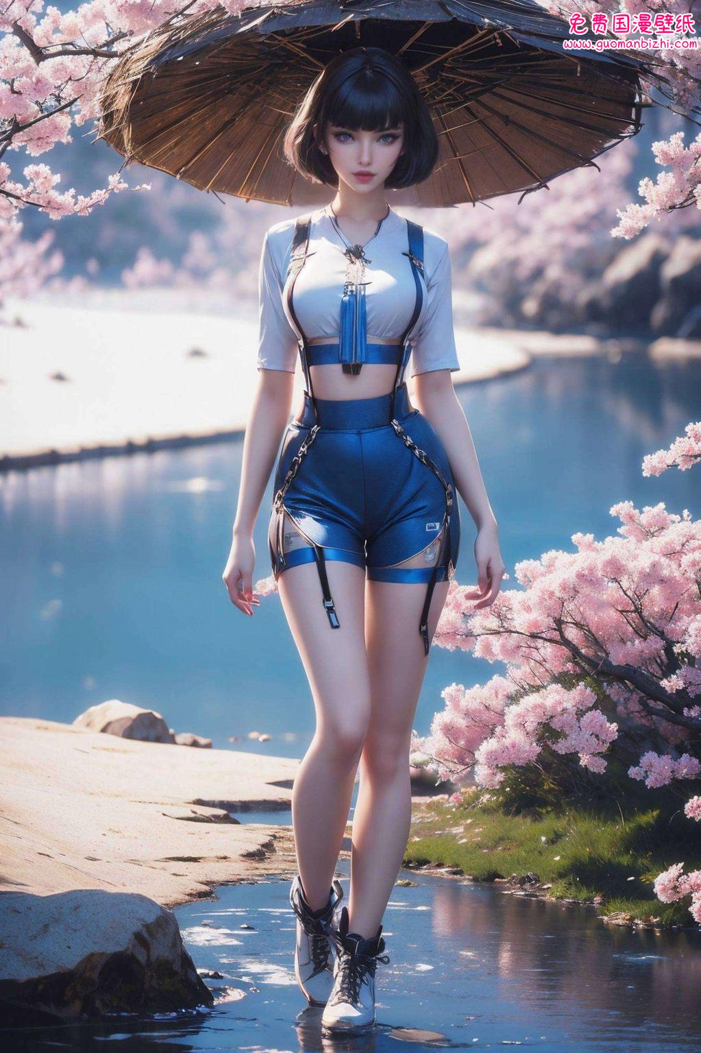 AI素材免费壁纸分享：吞噬星空姬青，手机艺术壁纸精选集