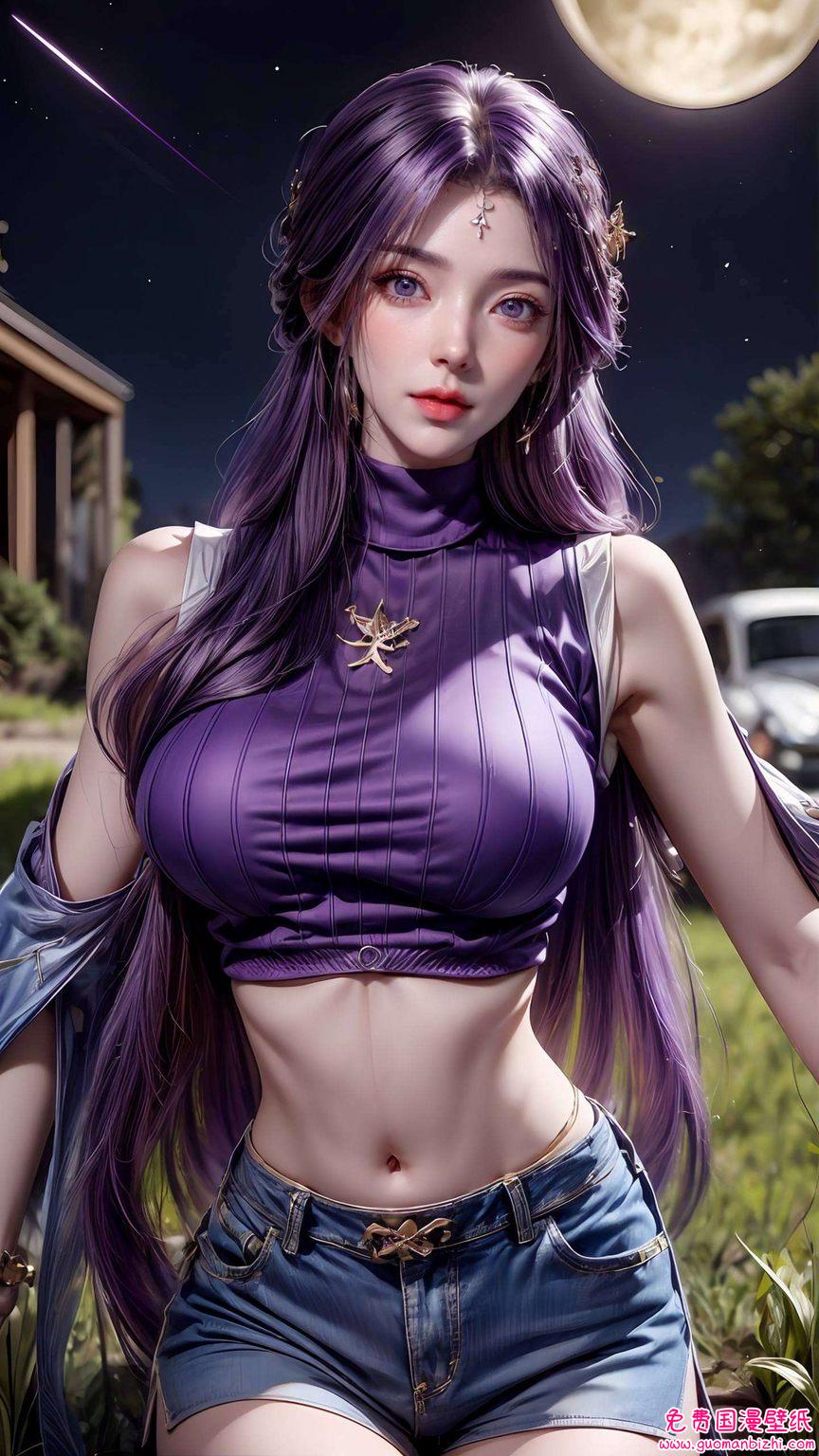 AI精选免费壁纸合集——iPad古风漫画壁纸，云曦动态壁纸高冷女孩必备