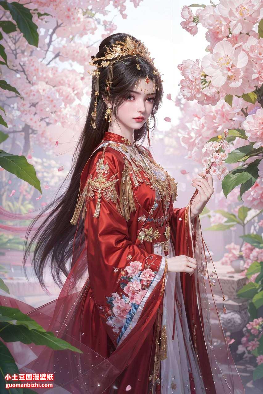 电脑李慕婉高清壁纸：清新护眼苹果古风