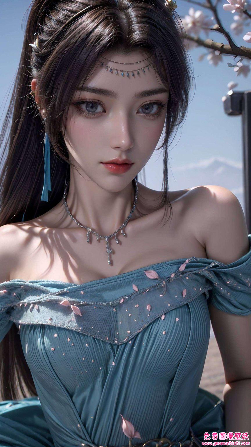 AI生成高清壁纸，免费壁纸分享，平板古风漫画壁纸云韵3D集锦